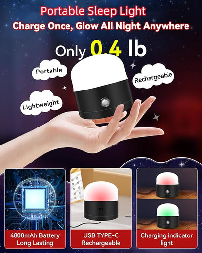 Neporal REDIX 670nm Red Light for Sleep, 100% Blue Light Blocking & Dimmable & 4 Timer Red Night Light for Melatonin Promoting, with Remote Red Light Lamp for Bedroom, Sleeping, Reading, Baby Nursery