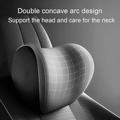 Car Headrest & Lumbar Support Cushion For Subaru XV/Subaru Crosstrek (GT) 2.Gen 2018-2024, Ergonomic Memory Foam Head Rest and Lumbar Pillow Set Breathable Comfortable for Neck Back Pain Relief