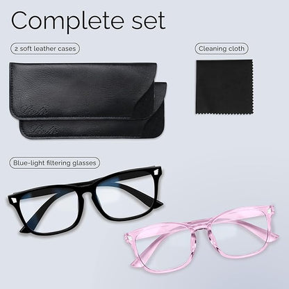 livho High Tech Blue Light Glasses - Advanced Blue Light Blocking Computer Glasses - Screen Fatigue & UV Protection