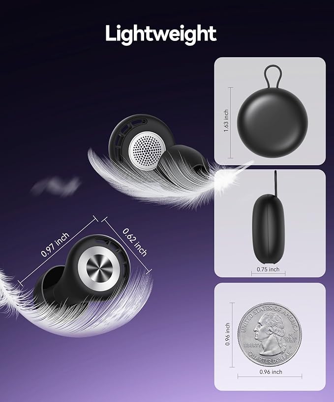Ear Plugs for Sleeping 50dB Earplugs Noise Cancelling Ear Plugs for Noise Reduction Concerts Soft Reusable Silicone Earplugs for Snoring Side Sleepers Shooting Airplanes with 7 Eartips Case MatteBlack