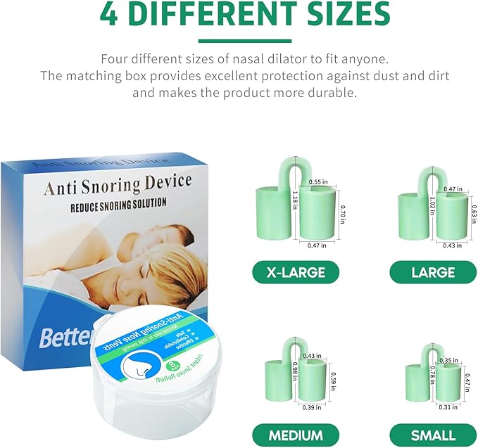 8pcs Anti Snoring Nose Vents Device That Work, Anti Nose Vents for Snoring Devices, Snoring Devices for Men, Nose Opener for Breathing Sleep, Stop Snoring Devices That Work for Men