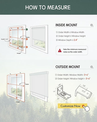 Yoolax Motorized Blinds with Remote, Smart Blinds for Windows Blackout Automatic Shades Work with Alexa Remote Control Roller Window Shades with Valance, Custom Size (Pure White)