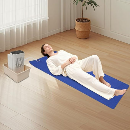 Cooling Water Mattress Pad,Bed Cooling System, Ultra Quiet Portable Air Cooler w/Air Purifier & Timer for Bedroom, Summer Sleep Comfort
