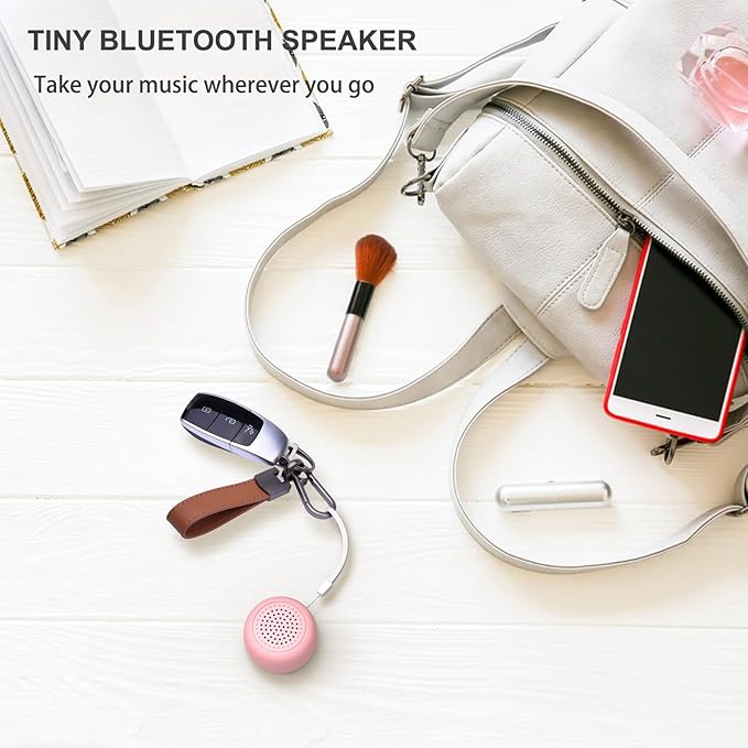 Mini Wireless Bluetooth Speaker with Bluetooth 5.0 - Perfect for Travel & Outdoor Sound (Pink)