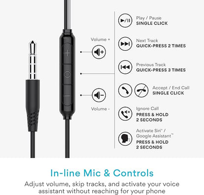 MEE audio SleepTones Wired Sleep Earbuds 3.5mm Plug for Side Sleepers with Lightweight Low-Profile Silicone Earpieces, Noise Reduction Sleeping Headphones (2 Packs)