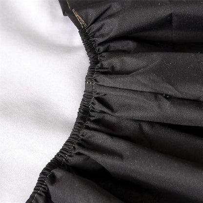 Holawakaka Queen Waterproof Mattress Encasement Protector Black Fitted Sheet Breathable Bed Mattress Pad Cover, 14" Deep Pocket (Black, Queen)