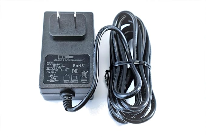 [UL Listed] OMNIHIL 8 Feet Long AC/DC Adapter Compatible with Circadian Optics Lumos 2.0 Light Therapy Lamp