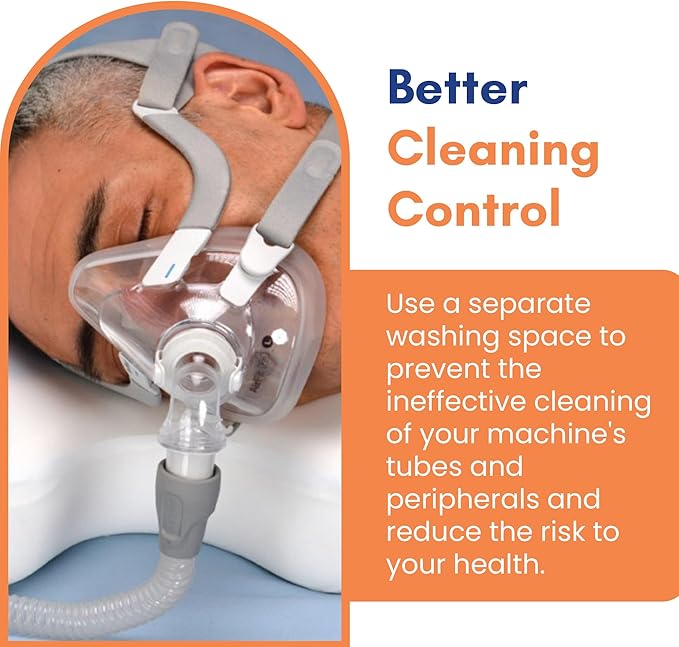 Wash Basin - Dedicated Washing Basin for Device Hoses and Accessories, Offers Complete Cleaning Control, Prevents Cross Contamination, Easy to Use