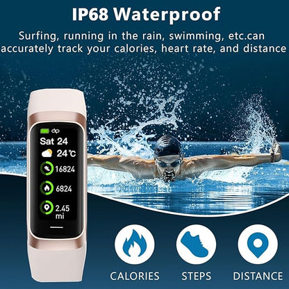 Fitness Tracker with Heart Rate/Blood Oxygen/Sleep Monitor, 20+ Sports Modes Smart Watches for Women/Men, Activity & Step Tracker Smart Watch for Android/iOS Phones