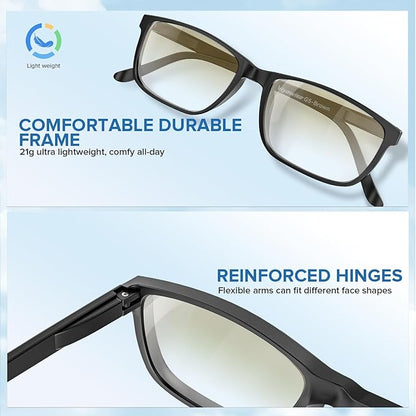 G5 Blue Light Blocking Glasses for Women & Men, Eye Strain Protection Bluelight Blockers for Reading Computer Gaming