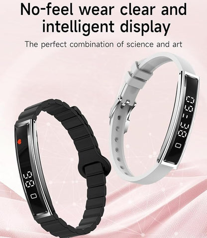 Smart Bracelet Fitness Tracker Heart Rate Monitor Sleep Activity Tracker Step Counter Calories Pedometer Waterproof Slim Thin Health Band for Women Ladies Men