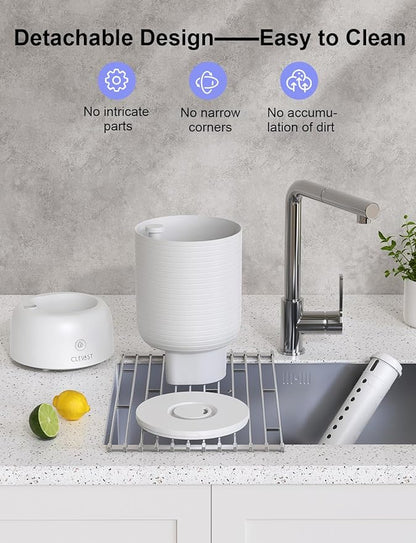 CLEVAST Smart Humidifier for Bedroom, 3L Top Fill Cool Mist Ultrasonic Air Humidifiers with Essential Oil Diffuser, Ultra Quiet for Baby Nursery, Plants, Home, Office (3 Liters Smart Version)