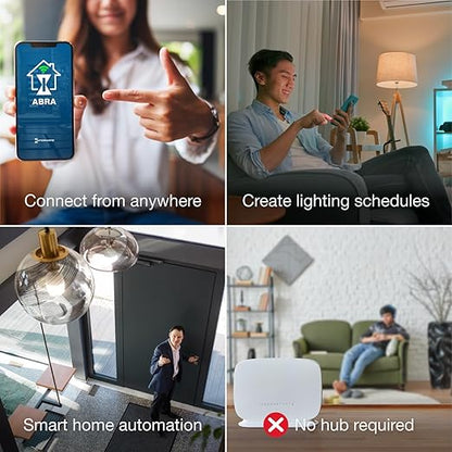 Intermatic Smart Wi-Fi Switch – Matter Certified, Compatible with Alexa, Google Home & Siri, Single-Pole & 3-Way Compatible - Automate Lights & Motor Loads, 2.4 GHz Wi-Fi Only, No Hub Required