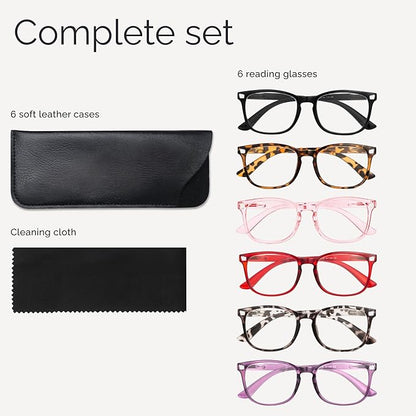 CCVOO Reading Glasses for Women/Men, Eyeglasses, Blue Light Readers for Women/Men, Computer Eye Glasses, Cheaters