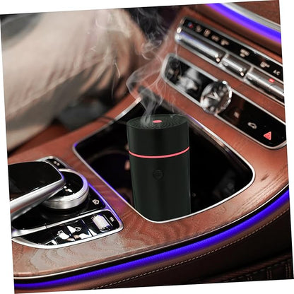 PartyKindom Portable Usb Diffuser Car Humidifier for Essential Oils Compact Black Design for Home Office Travel Improves Air Quality Relieves Dry Skin