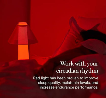 Loftie Smart Lamp - Sunrise Alarm, Wake-Up Light, Custom Color Modes, Nightstand Lamp Room Decor, Red Lights for Sleep, Morning & Evening Routines, Modern Table Lamps for Bedroom Decor, Office (White)