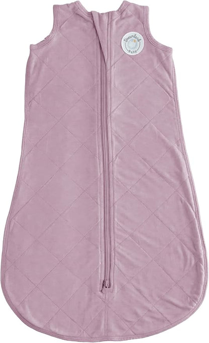Dreamland Baby Lightweight Bamboo Viscose Sleep Sack (12-24 Months). 1.0 TOG Ultra Soft Blanket w/ 2-Way Zipper. 95% Viscose, 5% Spandex (Mauve). Mom-Owned US Business, Premium Materials