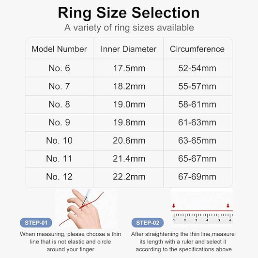 Smart Ring Fitness Tracker Ring for Women & Men, Sleep/Step/Blood Oxygen/Heart Rate Monitor, Long-Lasting Battery Sleep Ring, No Subscription Fee, Compatible with iOS & Android (Matte Silver, 10#)