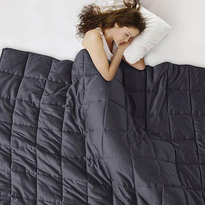 AIZYR Weighted Blanket Weighted Heavy Comfort Blanket, Throw Blanket Polyester Material with Glass Beads Thick Big Blankets for Adult,59.8" 79.9"/14.9LB