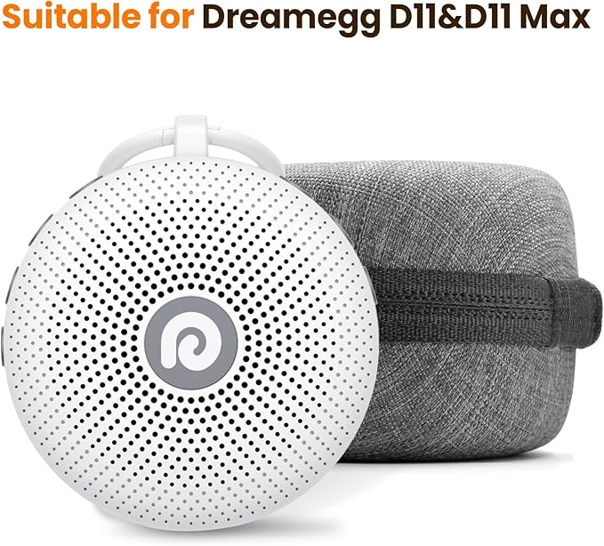 Dreamegg Portable Travel Case for D11&D11Max White Noise Machine, Crush-Resistant Sound Machine Travel Case, Provides Protection While Travelling, Protection from Scratches & Water Splashes(Case Only)