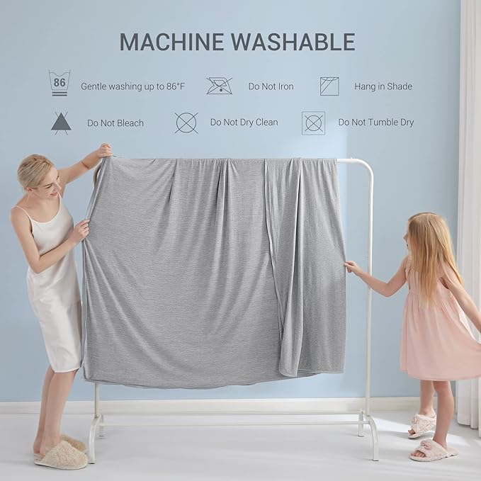 Marchpower Arc-Chill Cooling Blanket for Hot Sleepers - Twin Size, Japanese Cooling Fiber Absorbs Body Heat, Lightweight Soft Cold Blanket for Summer Sleeping
