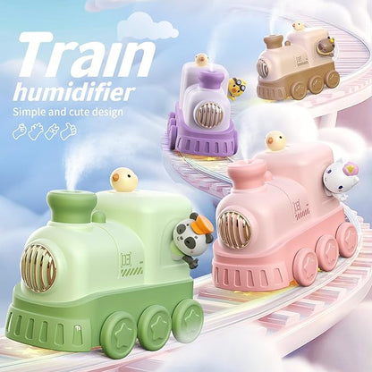 Portable Mini Humidifier,300ml USB Desktop Personal Cool Mist Small Humidifiers,2 Mist Modes,Auto Shut-Off,Mute for Bedroom/Home/Nursery/Office,Cute Mini Humidifier With Night Light (Purple)