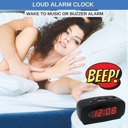 Digital Alarm Clocks for Bedrooms, Loud Alarm Clock for Heavy Sleepers Perfect for Bedroom, Desk, and Office by Ken-Tech