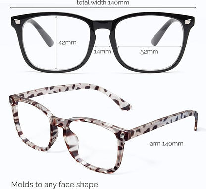 livho High Tech Blue Light Glasses - Advanced Blue Light Blocking Computer Glasses - Screen Fatigue & UV Protection