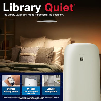 SHARP Smart Air Purifier with Humidifier Combo – Covers up to 1,913 sqft in one hour, Compatible w/Alexa & Google Asst. Energy Star 3.0, True HEPA Filter for Large Room, Bedroom - KCP70UW