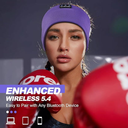 LC-dolida Sleep Headphones Bluetooth 5.4, Headband Headphones Earphones Wireless, Sleep Mask for Sleeping, Sports, Gifts, Workout, Jogging, Yoga,Insomnia, Air Travel, Meditation