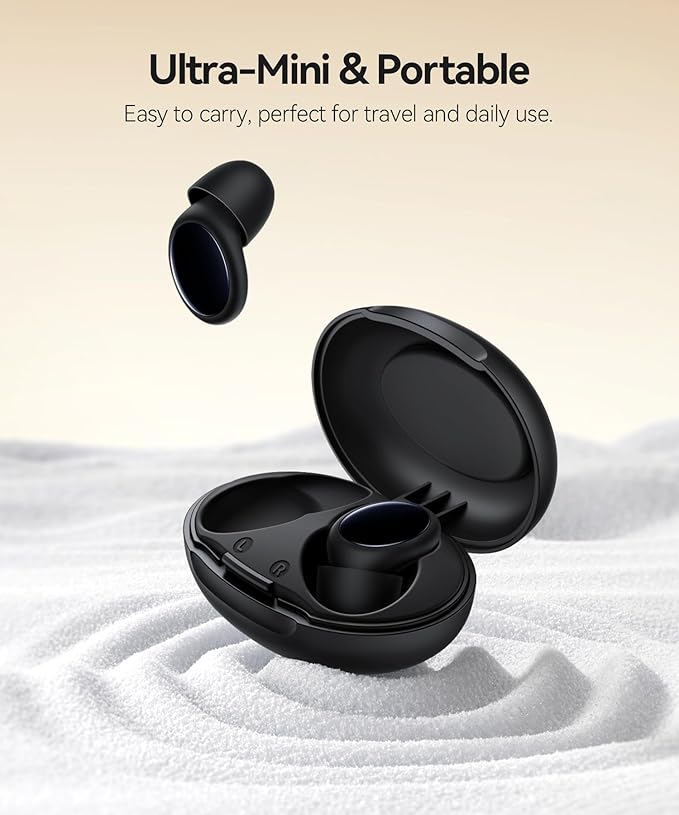 Ear Plugs for Sleeping 45dB Noise Cancelling Ear Plugs for Noise Reduction & Snoring, Concerts, Earplugs for Sleep,Sider Sleepers Airplane, Silicone Earplugs Reusable Concert Ear Plug+8Tip Black