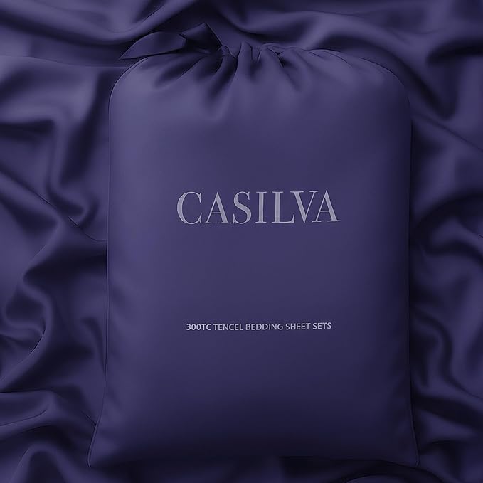 Eucalyptus Sheets - Infused with Silver for Anti-Odor, Softer Than Silk Fibers, More Cooling Than Cotton - Perfect for Hot Sleepers & Sensitive Skin - 100% Tencel Lyocell - Cali-King Sheet Set