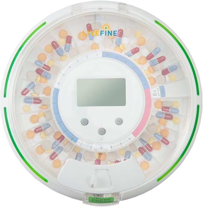 LiveFine Replacement Key for LVFRAPD5, LVFRAPD5W, LVFZWPDC, LVFZWPDF Live Fine Pill Dispenser
