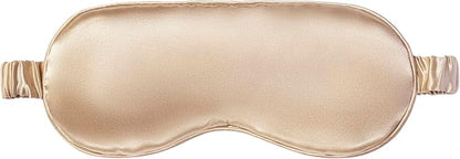slip Pure Silk Sleep Mask - Caramel | 100% Mulberry Silk, Ultra Soft & Comfortable | Blocks Light for Restful Sleep, Adjustable Strap for Perfect Fit | Gentle on Skin & Hair, Ideal for Travel & Home
