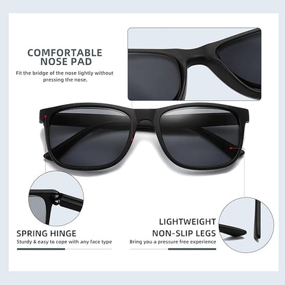 Blue Light Blocking Reading Glasses Men Large Oversized Square Readers Wide fit Cheaters for Men W/Big Head/Large Face