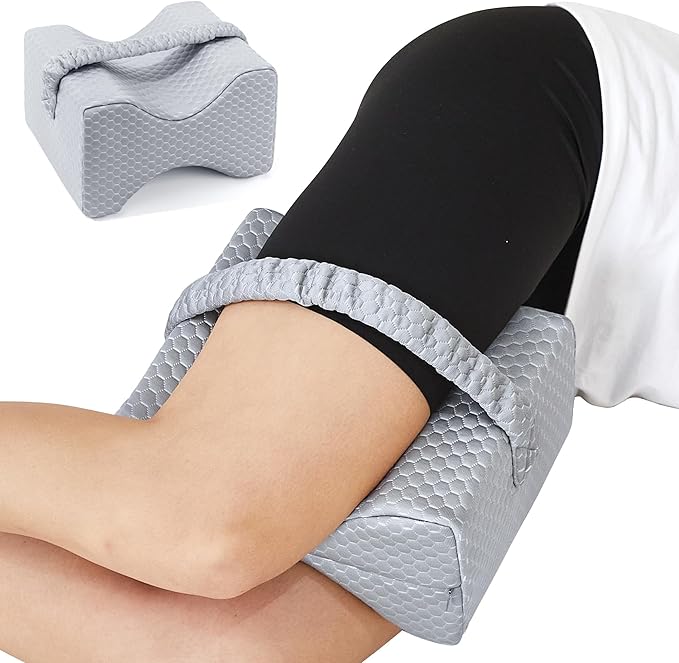Knee Pillow for Side Sleepers,Cooling Leg Pillow for Sciatica, Knees,Back,Joints Between Legs,HIPS Pain Relief When Side Sleeping,Spine Aligning Support for Surgery Recovery, Pregnancy