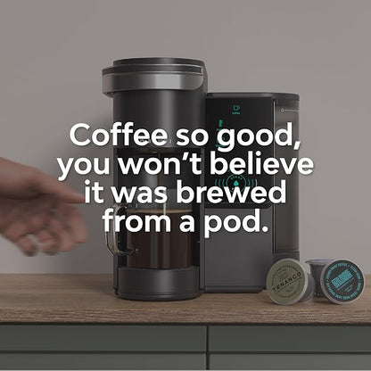 BRUVI The Dark Roast Bundle | Gen 3 Single-Serve Coffee System | Black Color | Includes 20 Dark Roast Coffee and Espresso B-Pods