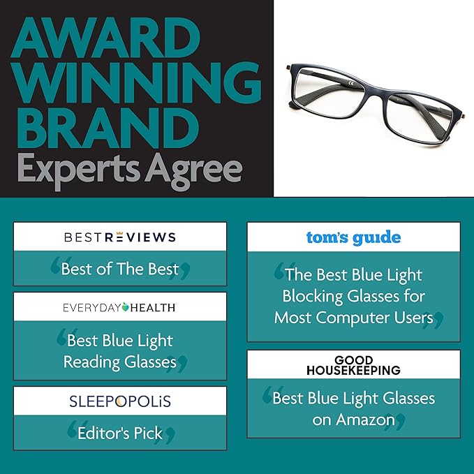 Prospek Blue Light Blocking Glasses - Clear Lens for Office & Meetings, Professional Style for Men Women, Reduce Eye Strain