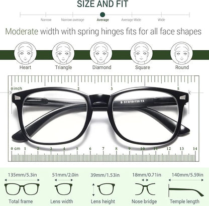 CCVOO Reading Glasses for Women/Men, Eyeglasses, Blue Light Readers for Women/Men, Computer Eye Glasses, Cheaters