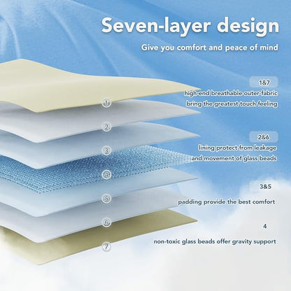 Topcee Weighted Blanket (3 lbs, 36" x 48") Cooling Throw Heavy Blanket for Sleeping Apply to 20-40 lbs, Soft Thick Breathable Blanket with Glass Bead, Easy Care