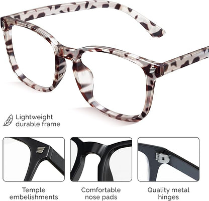 livho High Tech Blue Light Glasses - Advanced Blue Light Blocking Computer Glasses - Anti Eyestrain & UV Glare