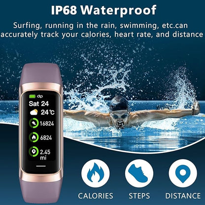Fitness Tracker with Heart Rate/Blood Oxygen/Sleep Monitor, 20+ Sports Modes Smart Watches for Women/Men, Activity & Step Tracker Smart Watch for Android/iOS Phones