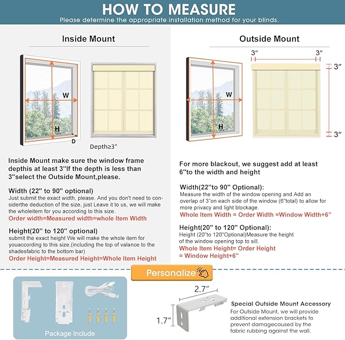 Bringnox Motorized Blinds with Remote,100% Blackout Smart Roller Blinds Compatible with Apple Homekit Google Home and Alexa Via HUB,and Customized (Safari Stone-07)