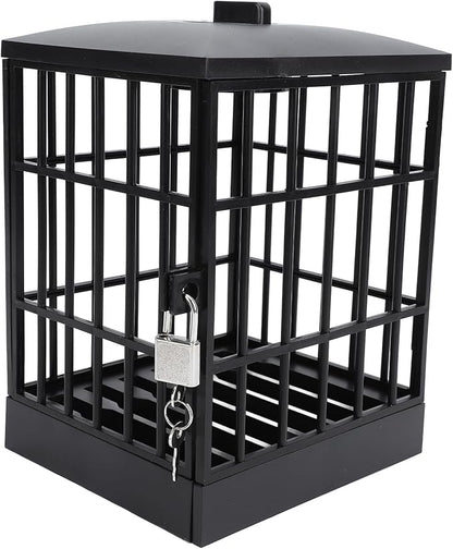 Lockable Cell Phone Jail with Timer, 5.9x7x5 Inch Mobile Phone Jail, Smartphone Holder Phone Jail Cage Fun Gifts for Classroom Office, Novelty Party Fun Gift with Timer 2