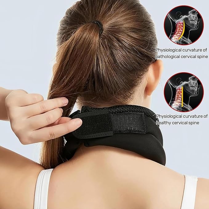 Neck Support-Never Snore Again，Ergonomic Design，Adjustable Soft Foam Neck Brace for Men & Women，Comfortable and Breathable