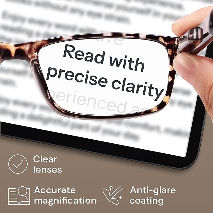 Gaoye 2.0 Professional Reading Glasses for All Day - Computer Readers with Blue Light Protection - Value Pack