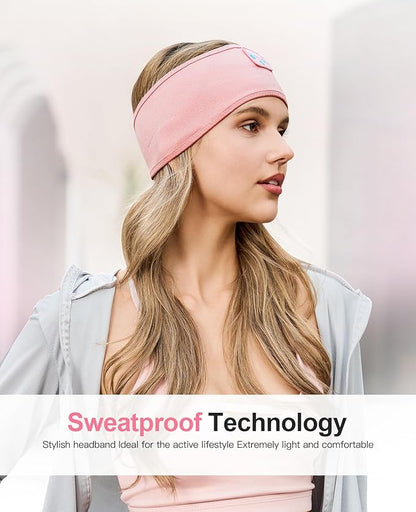 Perytong Sleep Headphones - Headband Headphones - Bluetooth Headband for Side Sleeper, Elastic Music Headphone Band Cozy ASMR Wireless Eye Mask Tech Gadgets Gifts for Women Men