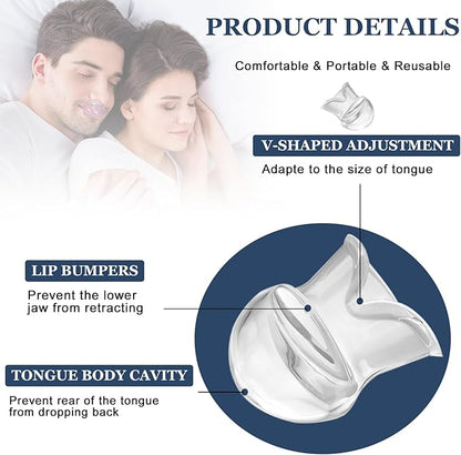 Snoring Solution - Anti-Snore Device, Reusable Snore Solution Stopper for Men/Women - MF22