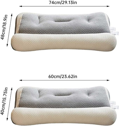 Proease Pillows for Sleep Apnea, Proease Orthopedic Deep Sleep Pilloow, Pro Ease Sleep Apnea Pillow, Ergonomic Pillow for Neck and Shoulder, Proease Piillow for Side, Back, Stomach Sleepers (Grey)