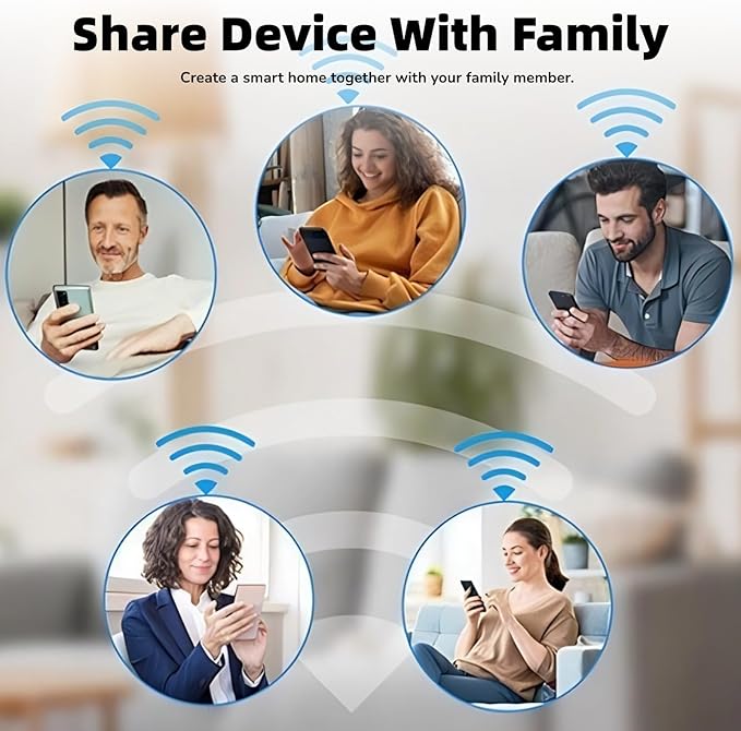 Smart Thermostat for Home, APP Programmable WiFi Thermostat, Temp Voice Controller, Work with Tuya App for Assistant, 1.32in TFT Screen, Knob Control,2 Way Rotating